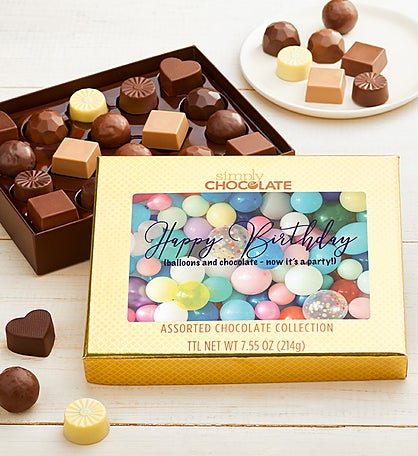 Birthday Now A Party 18pc Chocolate Box