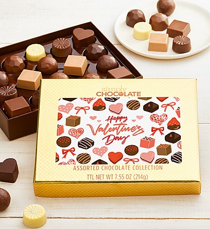 Valentines Hearts 18pc Chocolate Box