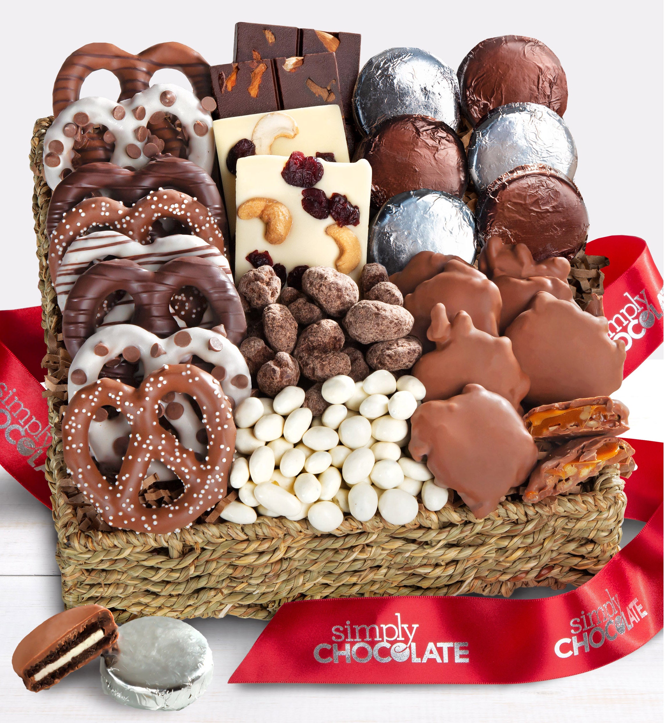 Simply Chocolate® Nuts & Confections Basket