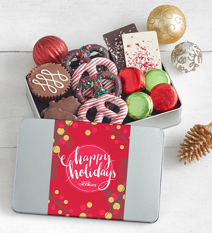 Simply Chocolate® Holiday Cheer Confections Tin