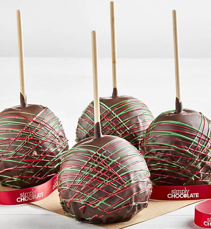 Simply Chocolate® Holiday Caramel Apples