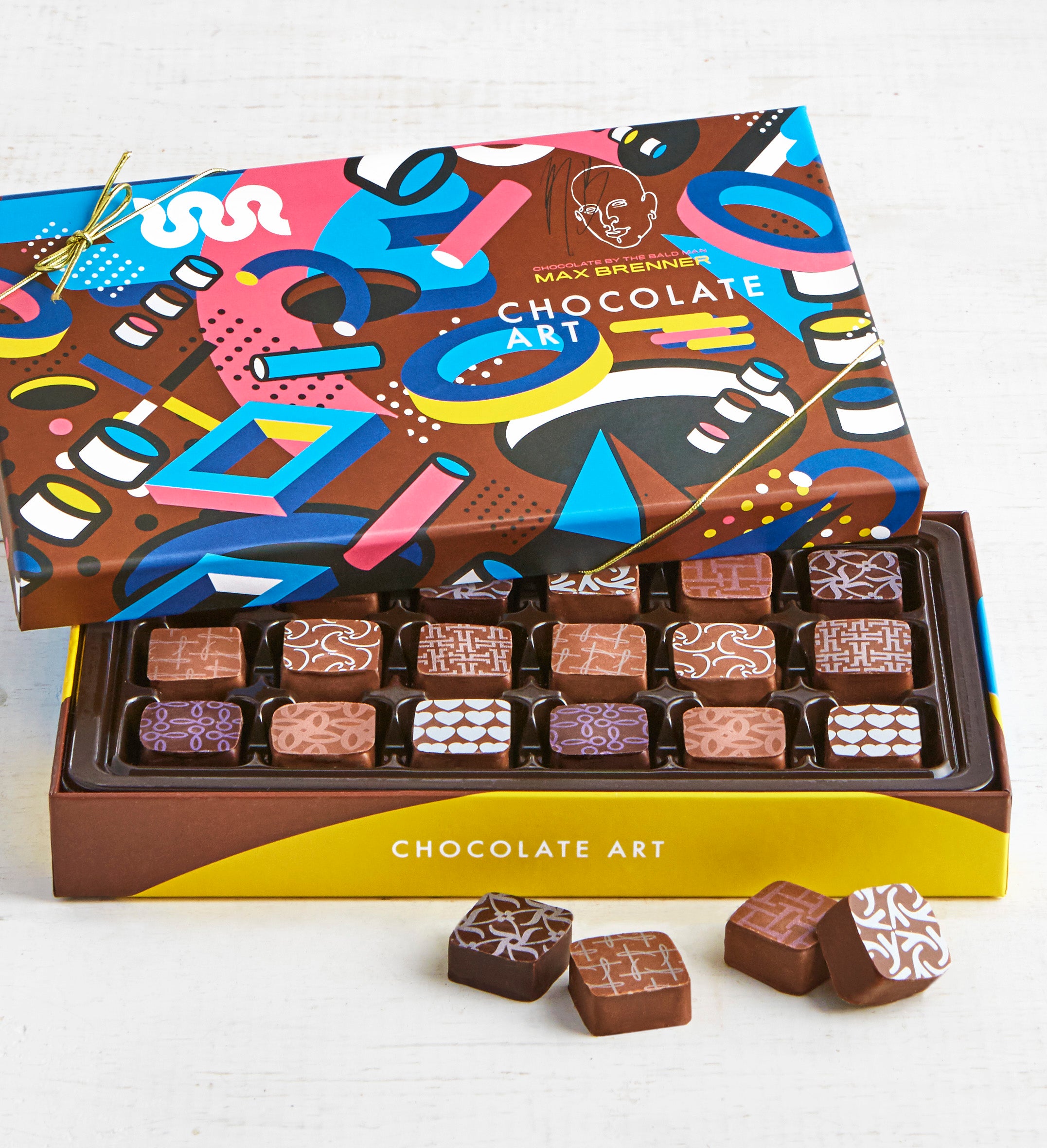 Max Brenner 18 Pc Chocolate Art Bon Bon Box