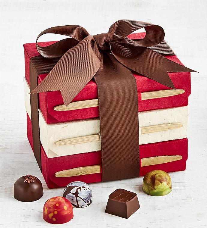 Chocolate Covered Pretzel Custom Gift Tower | ePromos