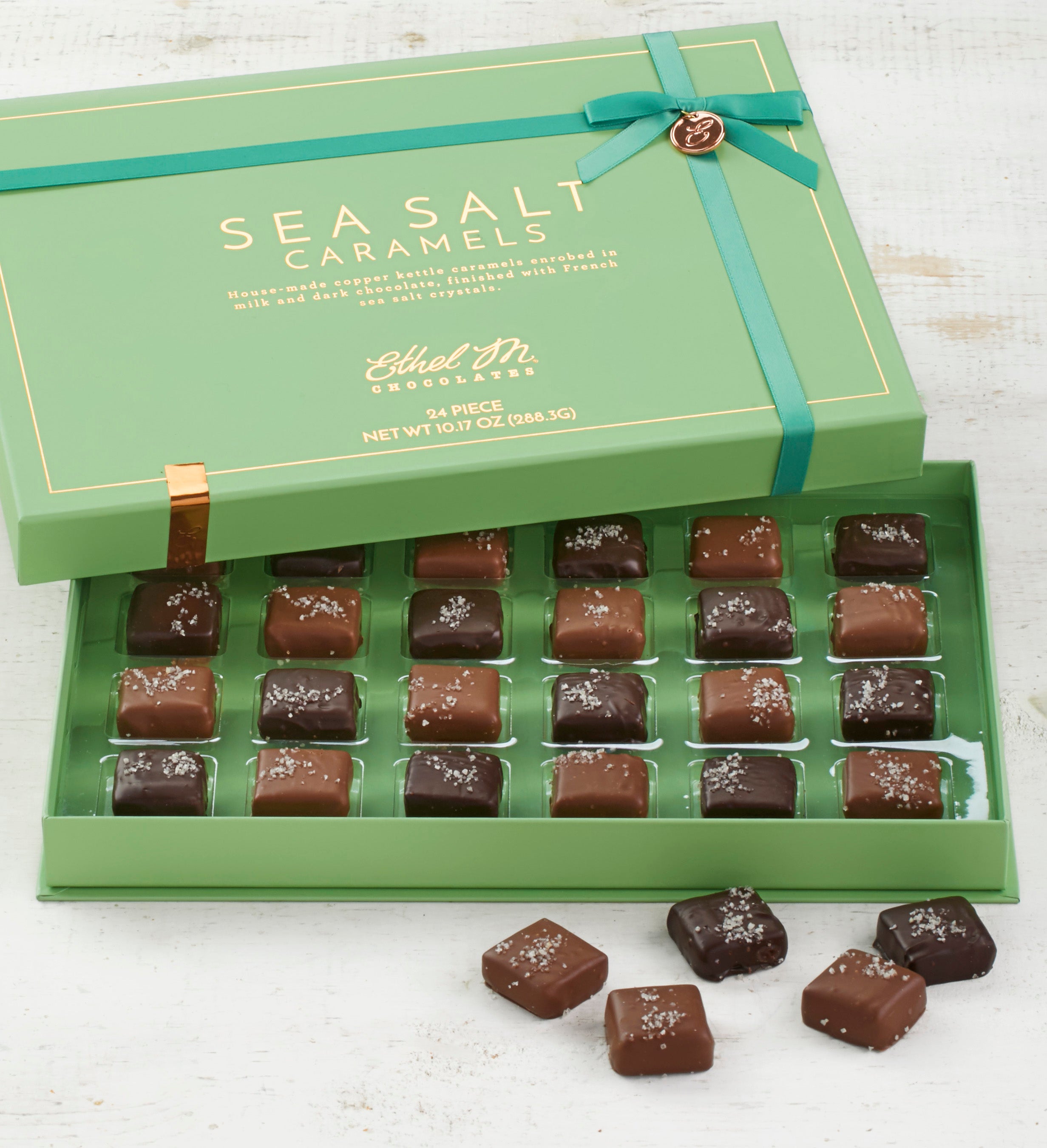 Ethel M Milk & Dark Sea Salt Caramels  24pc