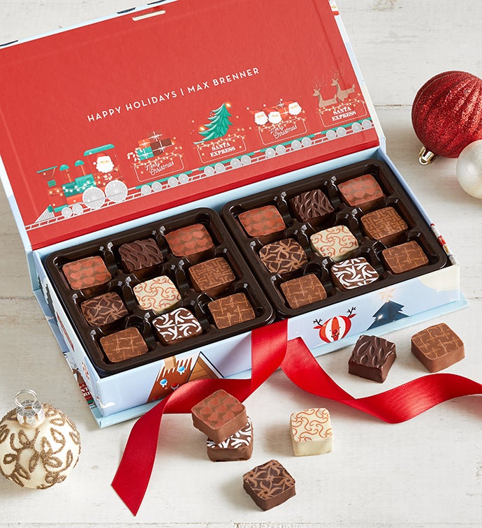 Max Brenner 18 pc Holiday Chocolate Pralines Box