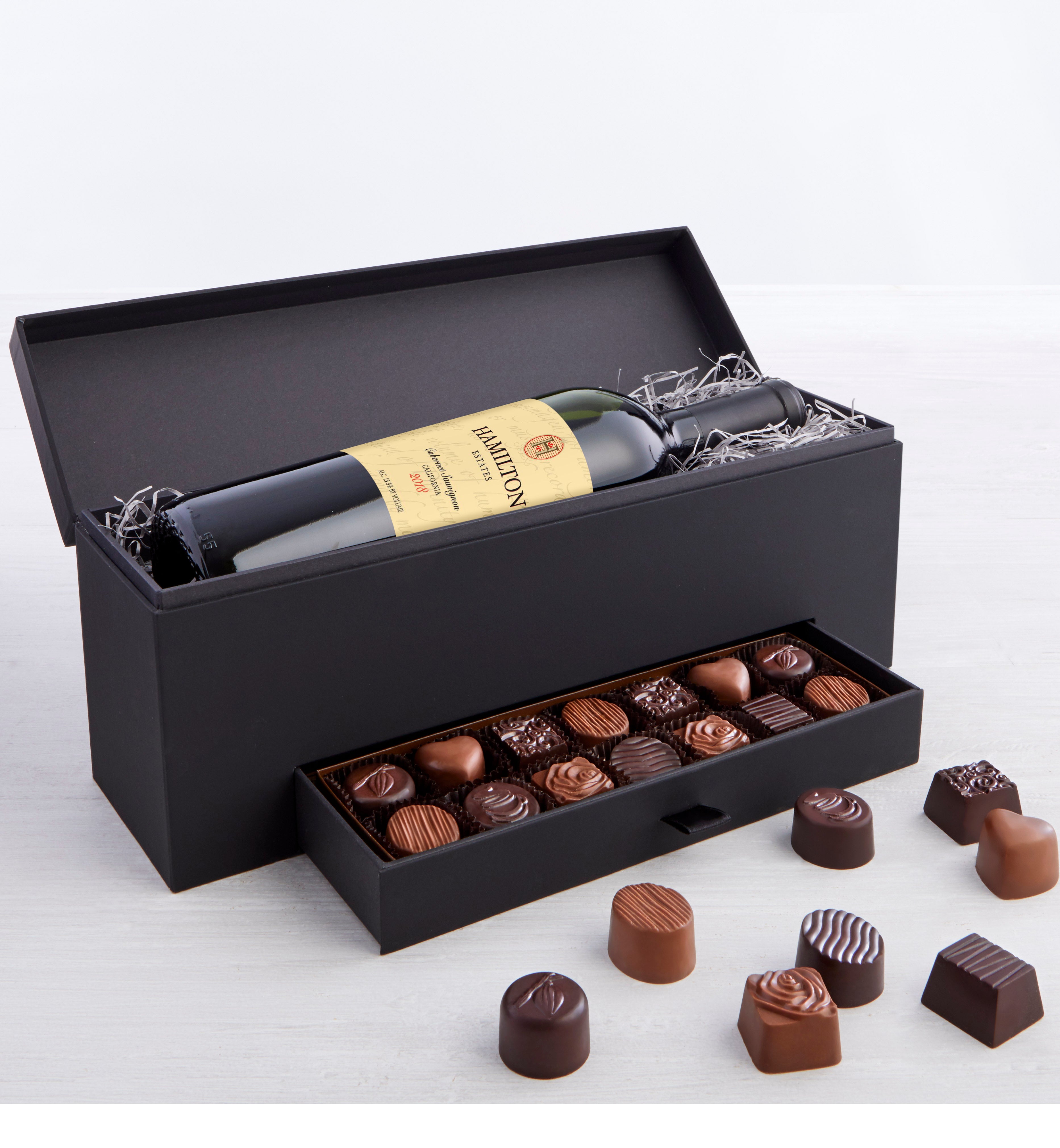 Simply Chocolate Premier Collection & Wine Box
