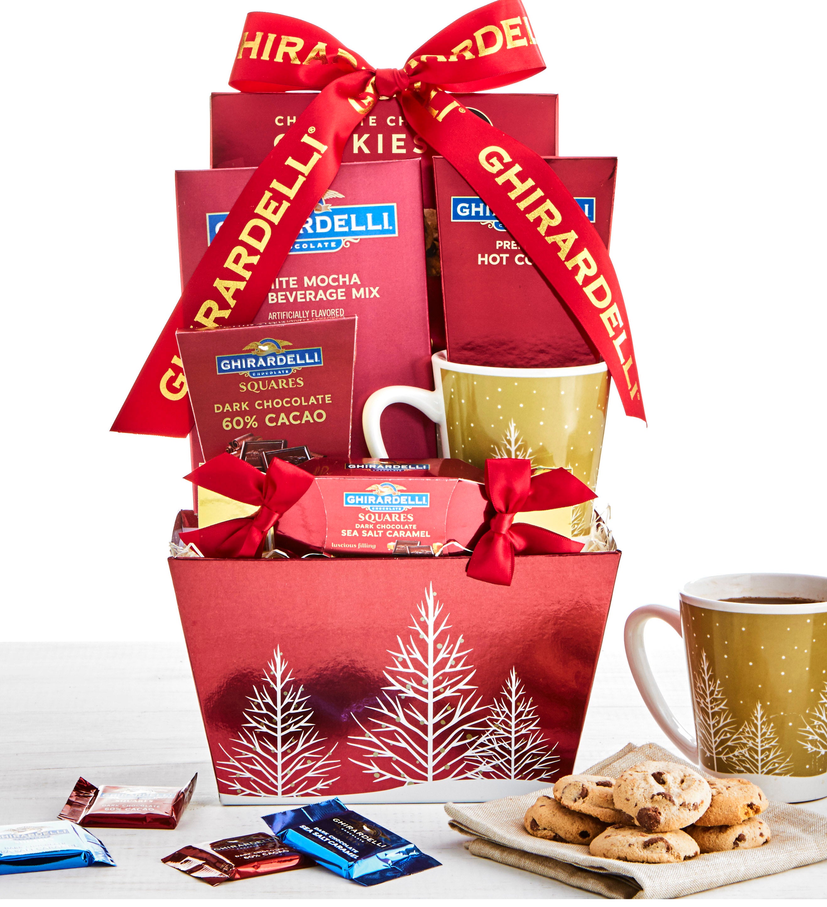 Ghirardelli Double Hot Chocolate Holiday Gift Set with Mug