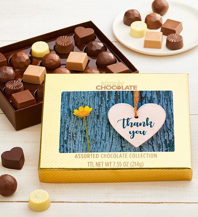 Thank You Heart pc Chocolate Box