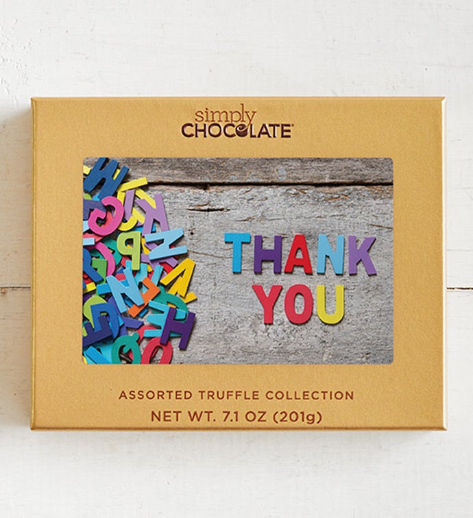 Thank You Letters 17pc Chocolate Box