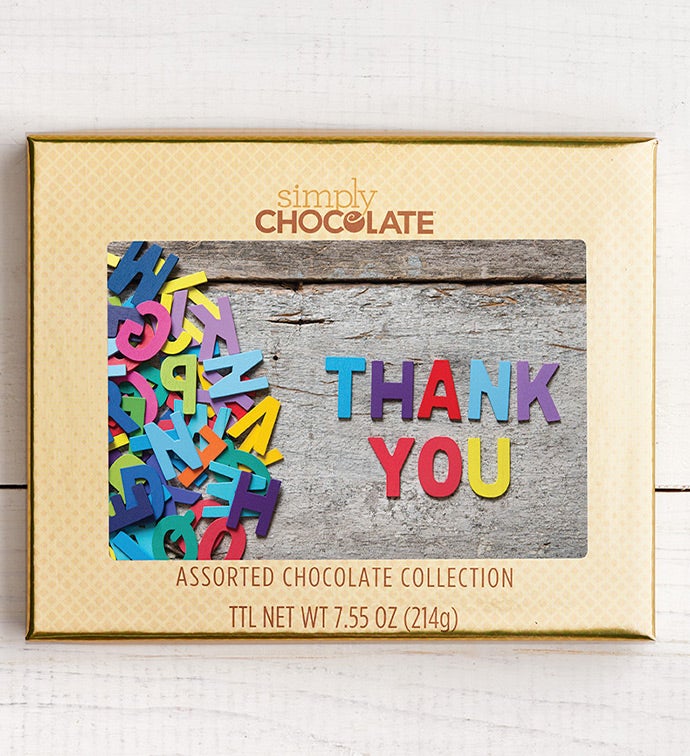 Thank You Letters 18pc Chocolate Box