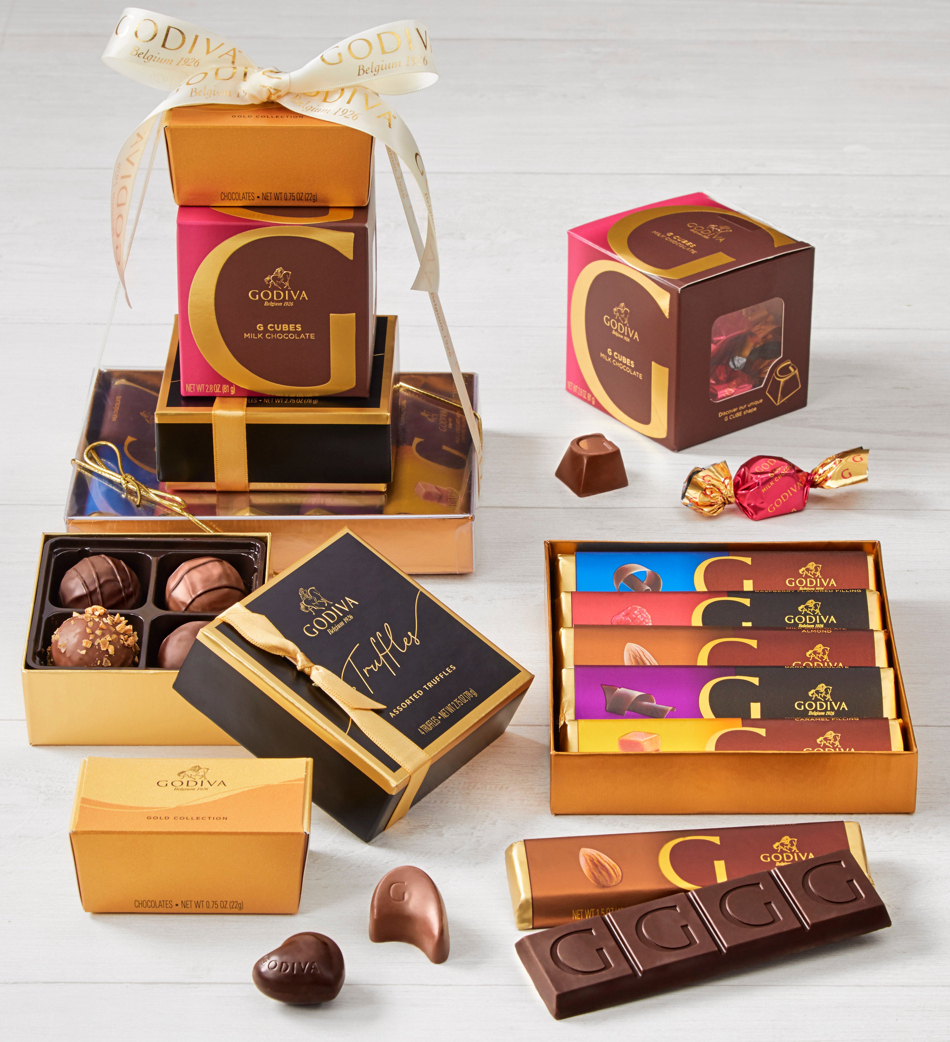 Exclusive Godiva Divine Chocolates Tower Deluxe