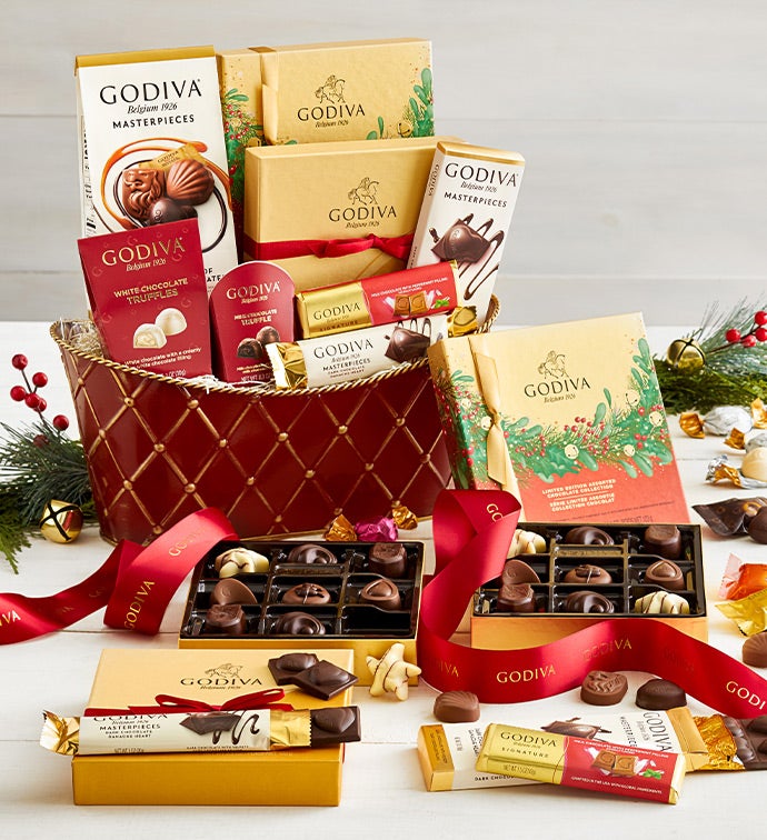 Exclusive 2024 Godiva Holiday Basket   179830 24c 