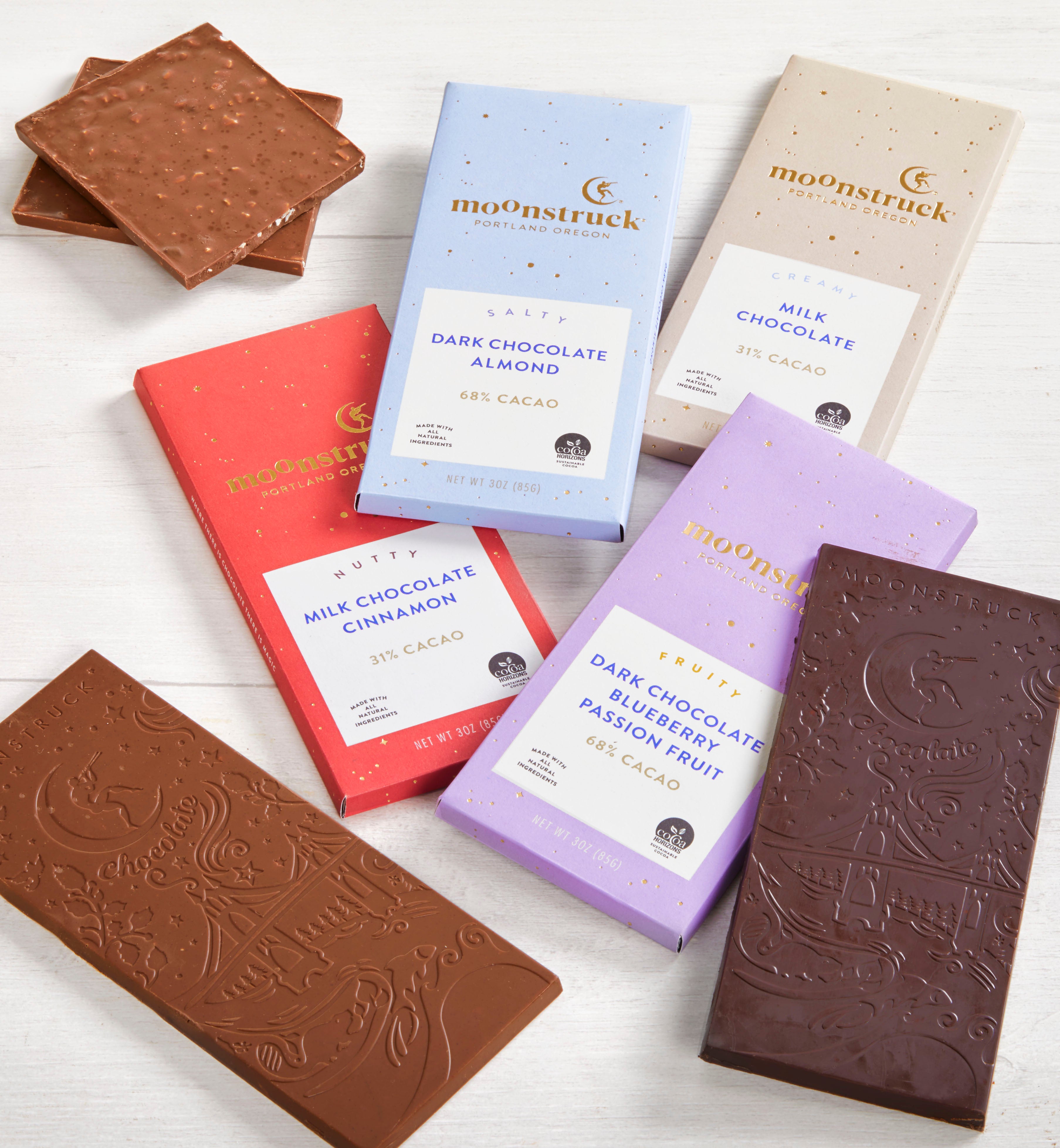 Moonstruck Chocolate 4 pc Classic Bar Bundle