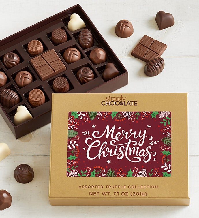 Simply Chocolate® Merry Christmas 17pc Choc Box