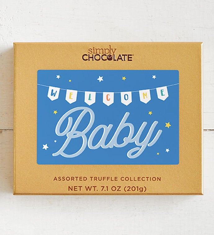 Welcome Baby Boy 17pc Chocolate Box