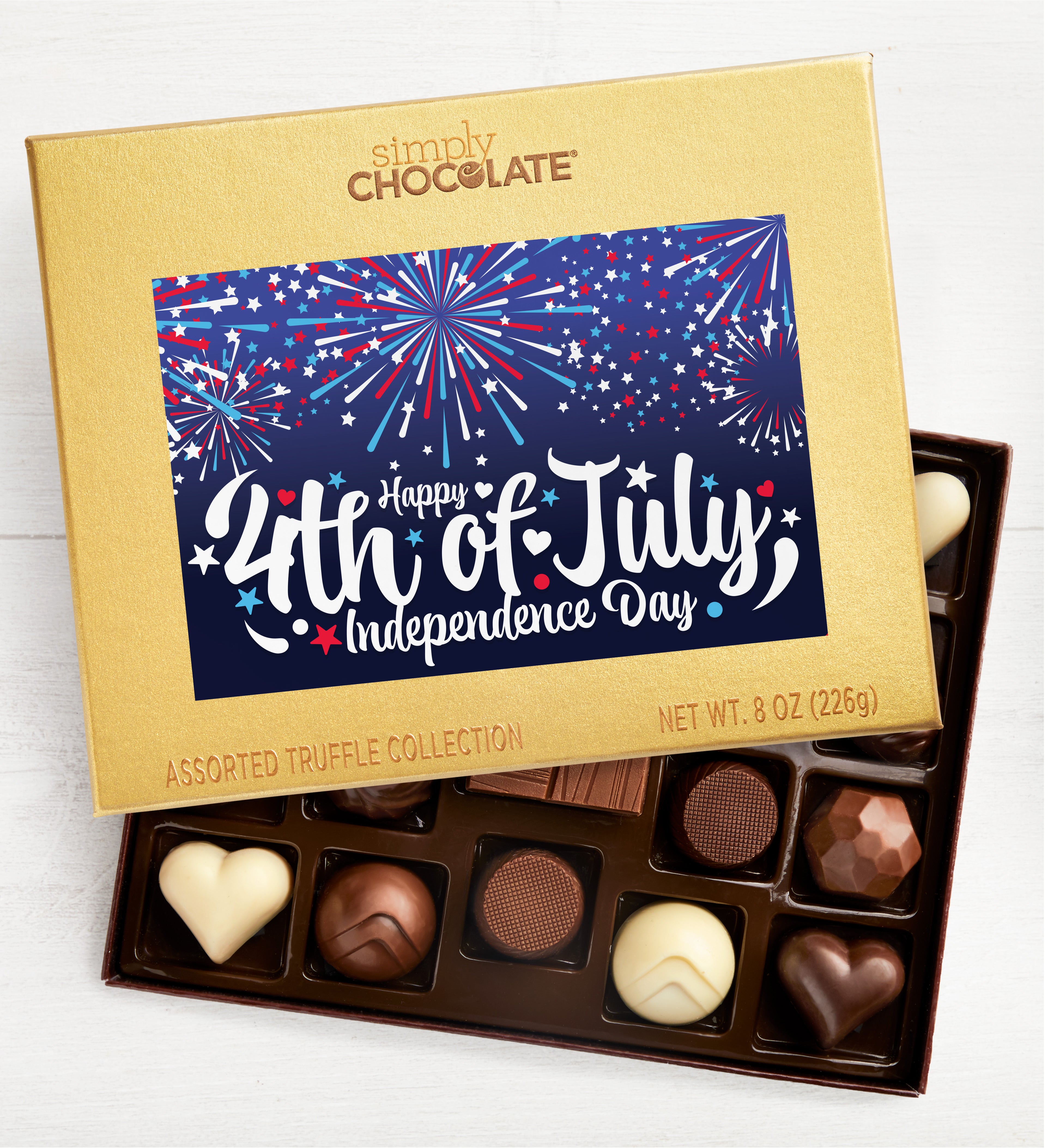 Happy July 4th Independence Day 17pc Chocolate Box