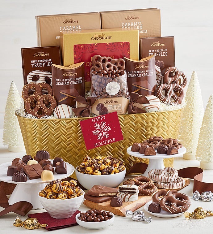 Simply Chocolate® Holiday Snacking Favorites Gift