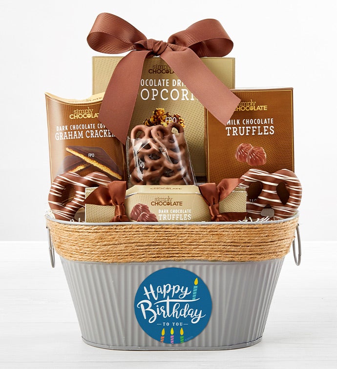 Happy Birthday Snacking Favorites Basket