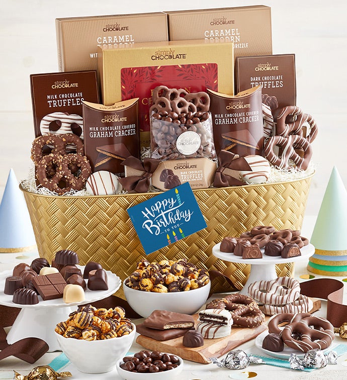 Happy Birthday Snacking Favorites Basket