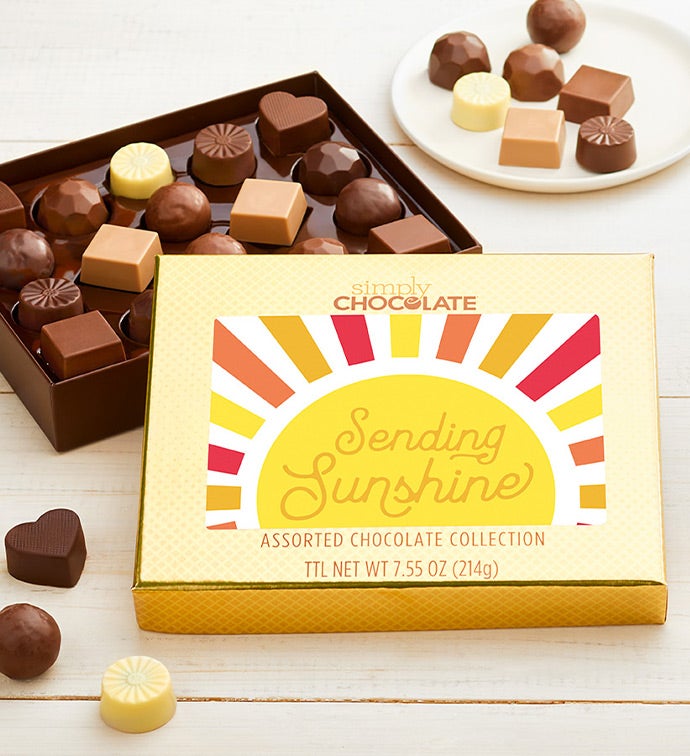 Simply Chocolate® Sending Sunshine 18pc Chocolate Box