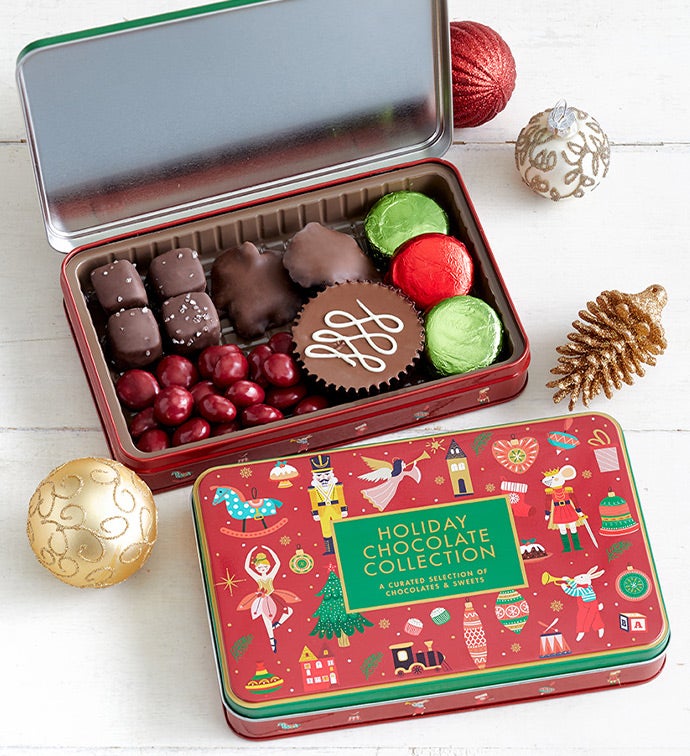 Simply Chocolate® Holiday Chocolate Confections Tin