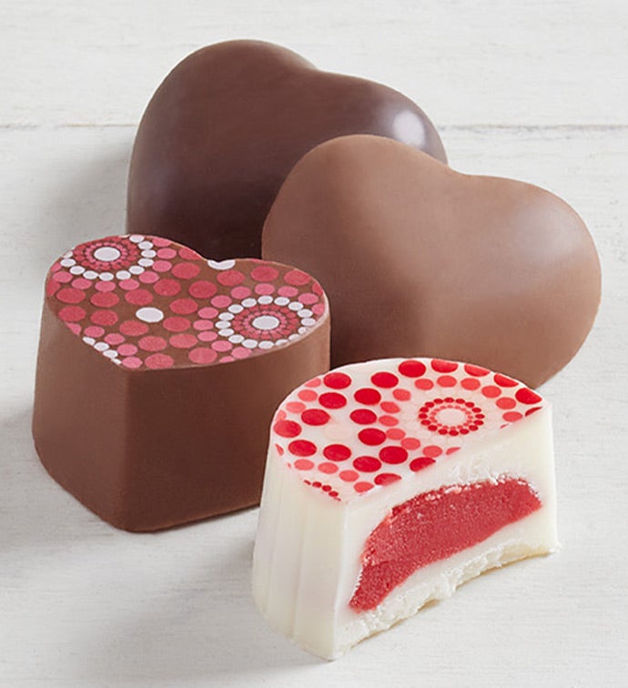 Valentine Geometric Heart Truffle Box 9pc